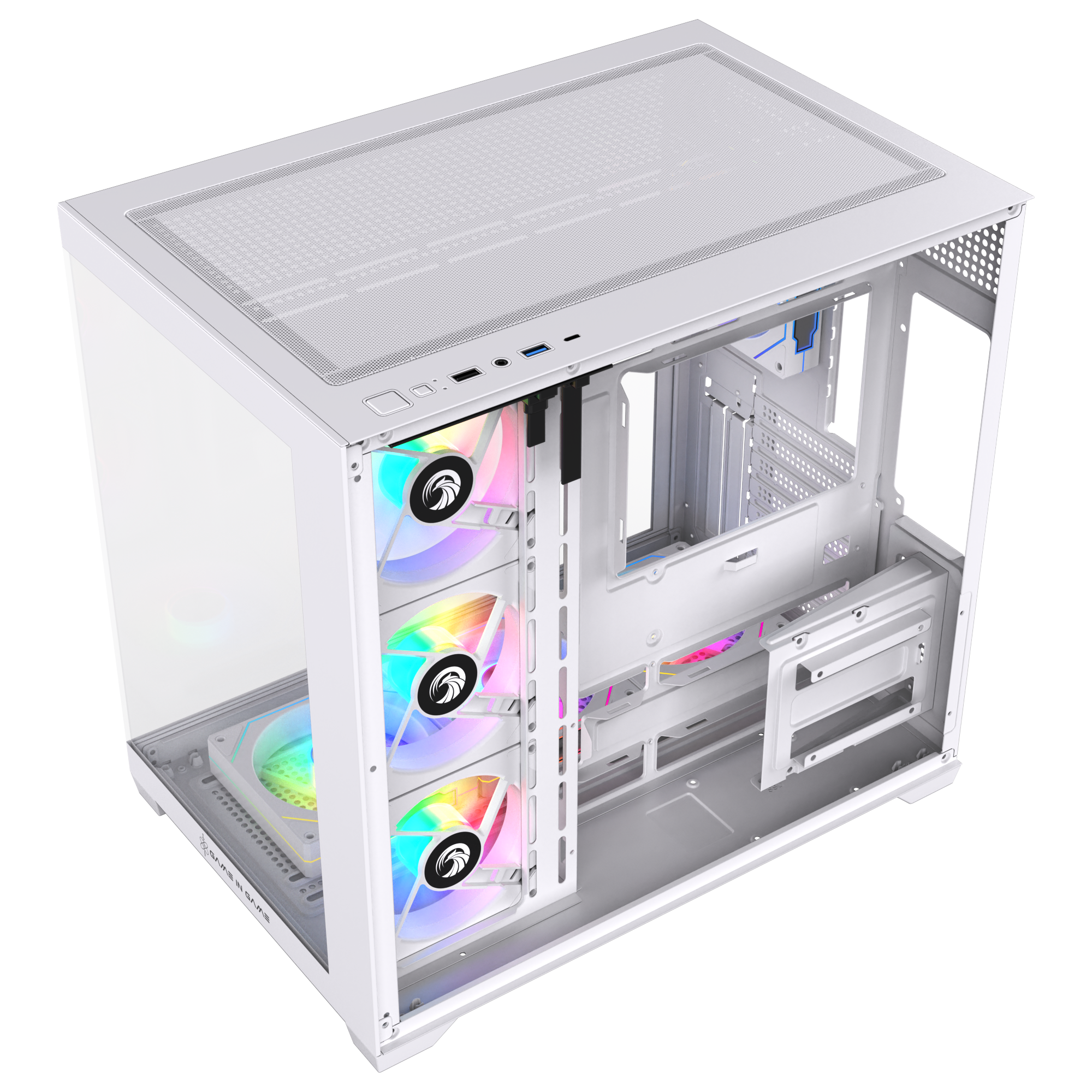 Game in Game Dream Beyaz 7x12cm Argb Fanlı Akvaryum Kasa