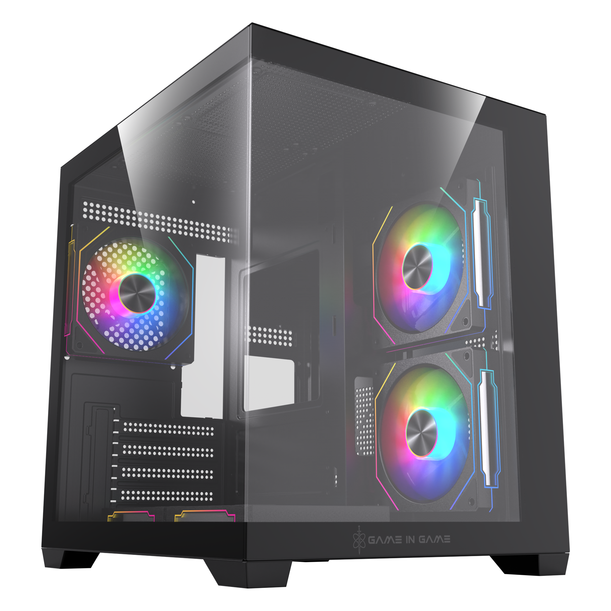 Game İn Game Cool Siyah 5x12cm Argb Fanlı M.atx Akvaryum Kasa