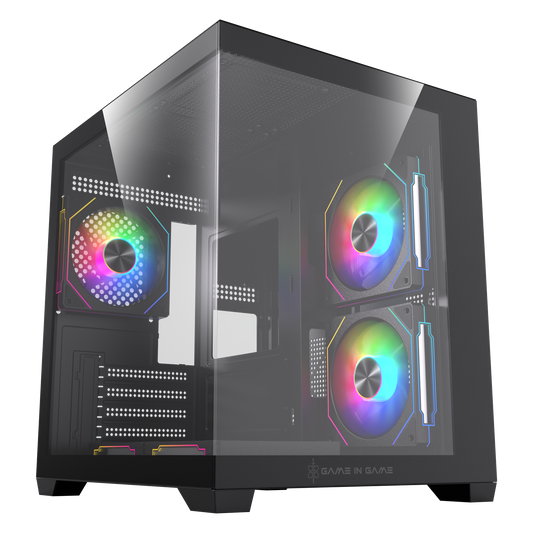 Game İn Game Cool Siyah 5x12cm Argb Fanlı M.atx Akvaryum Kasa