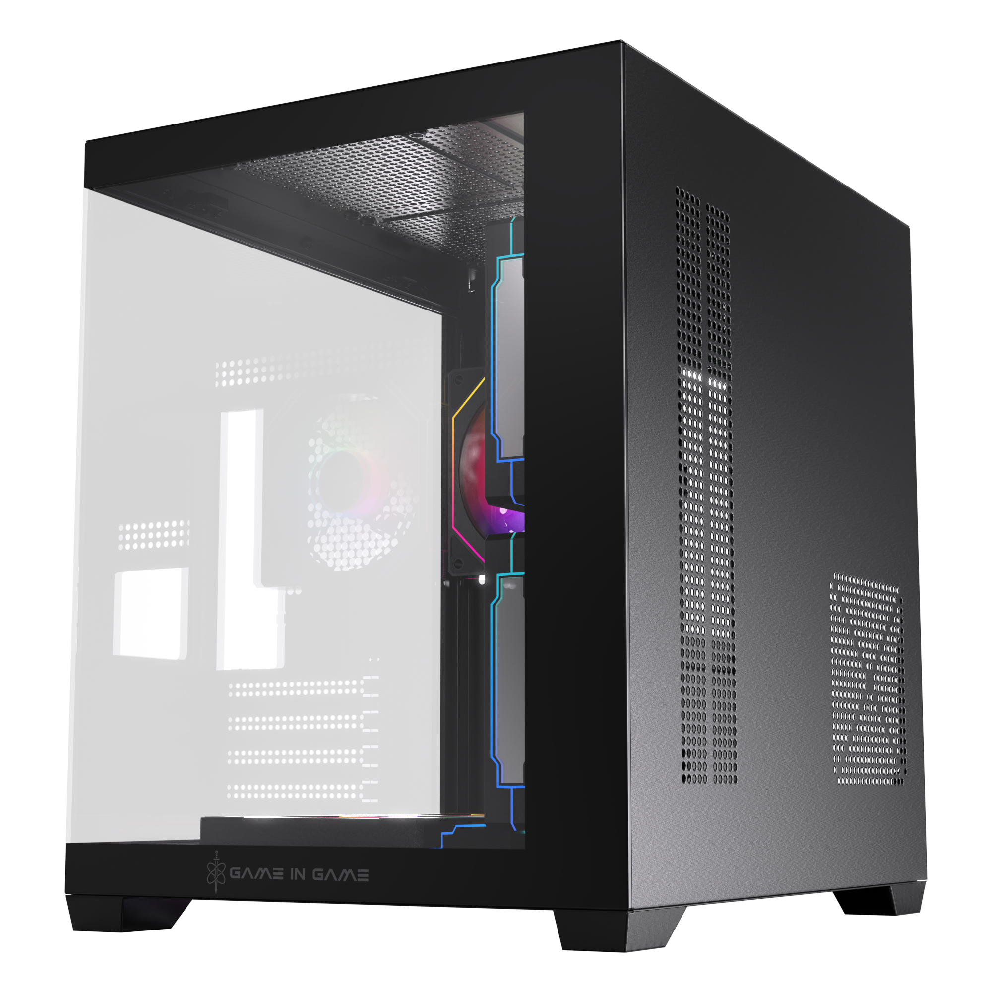 Game İn Game Cool Siyah 5x12cm Argb Fanlı M.atx Akvaryum Kasa