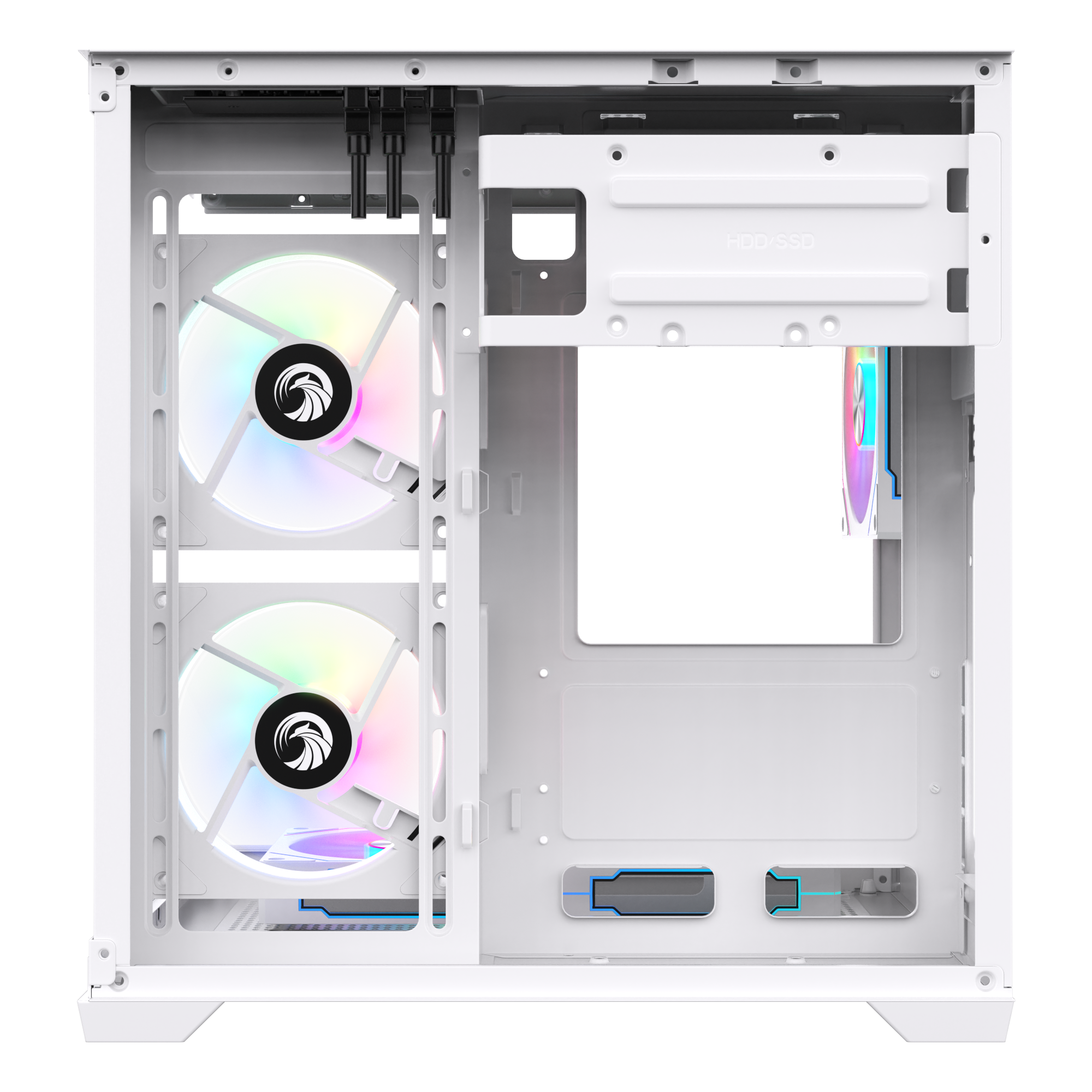 Game İn Game Cool Beyaz 5x12cm Argb Fanlı M.atx Akvaryum Kasa