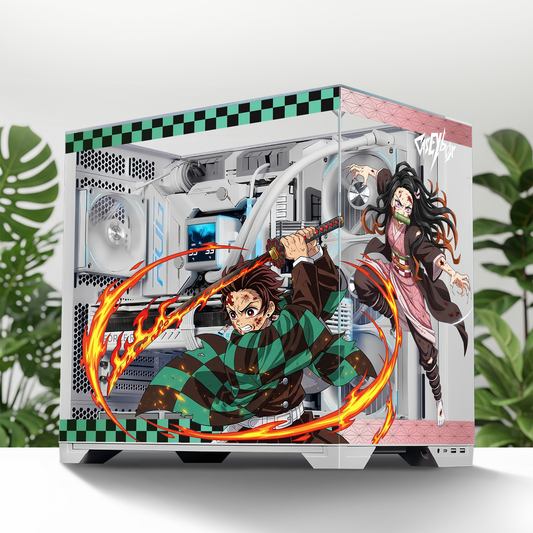 Demon Slayer PC Kasa Sticker | Gaming PC İçin Özel Kasa Kaplaması | Bilgisayar Kasası İçin