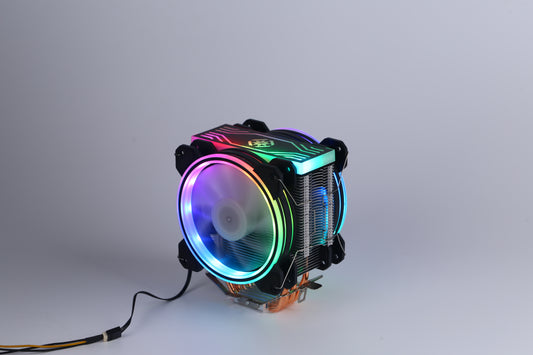 Zoko Ice-5 2x12cm Auto Rainbow Fanlı Rgb Led Board Kule Cpu Fan