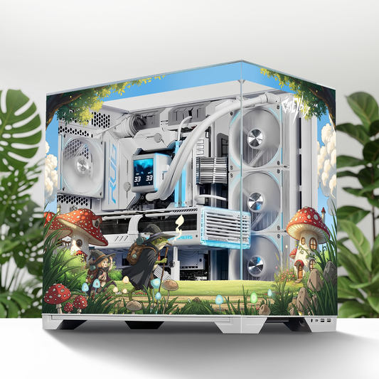 Mushpath Tema PC Kasa Sticker | Gaming PC İçin Özel Kasa Kaplaması | Bilgisayar Kasası İçin