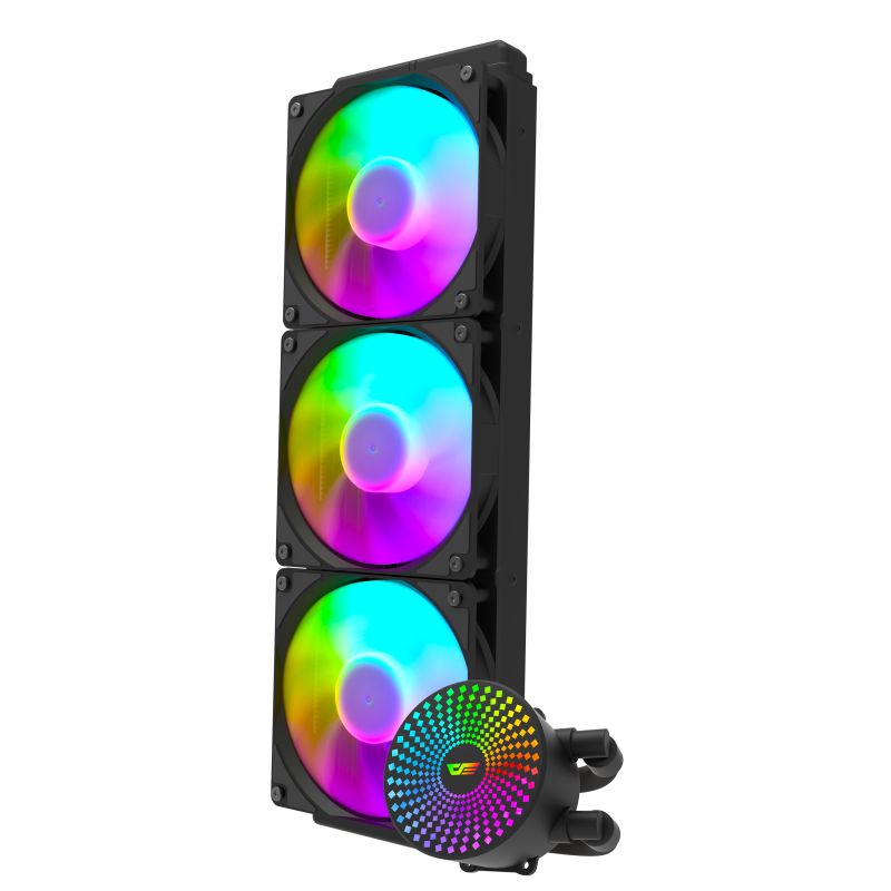 DF 360mm Siyah Sıvı İşlemci Cpu Soğutucu DC360 (AMD İntel Destekli)