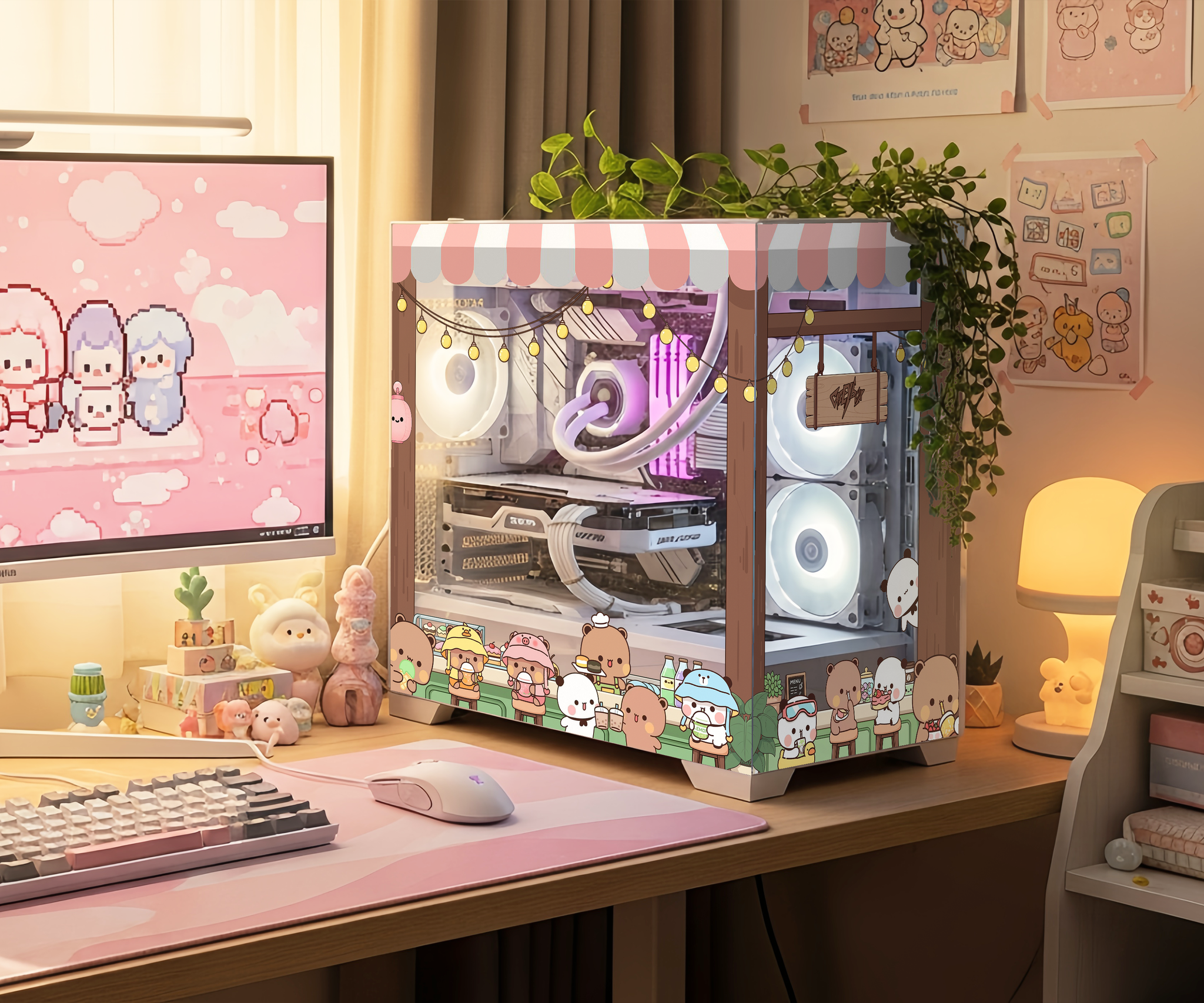 Cozzy Tema PC Kasa Sticker | Gaming PC İçin Özel Kasa Kaplaması | Bilgisayar Kasası İçin