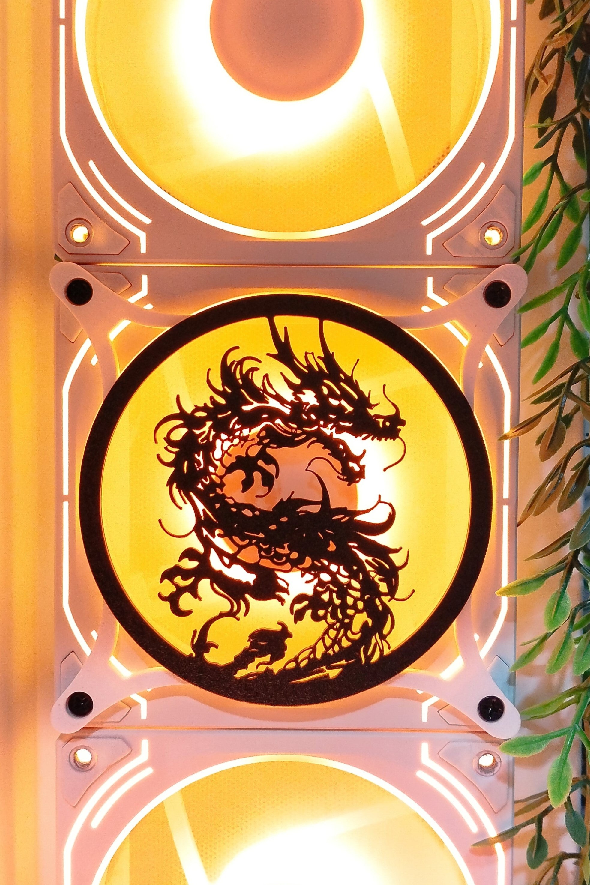 Dragon 120 mm Fan Kapağı – Oyuncu Pc Masaüstü Bilgisayar Kasa Aksesuarı - Gaming Pc