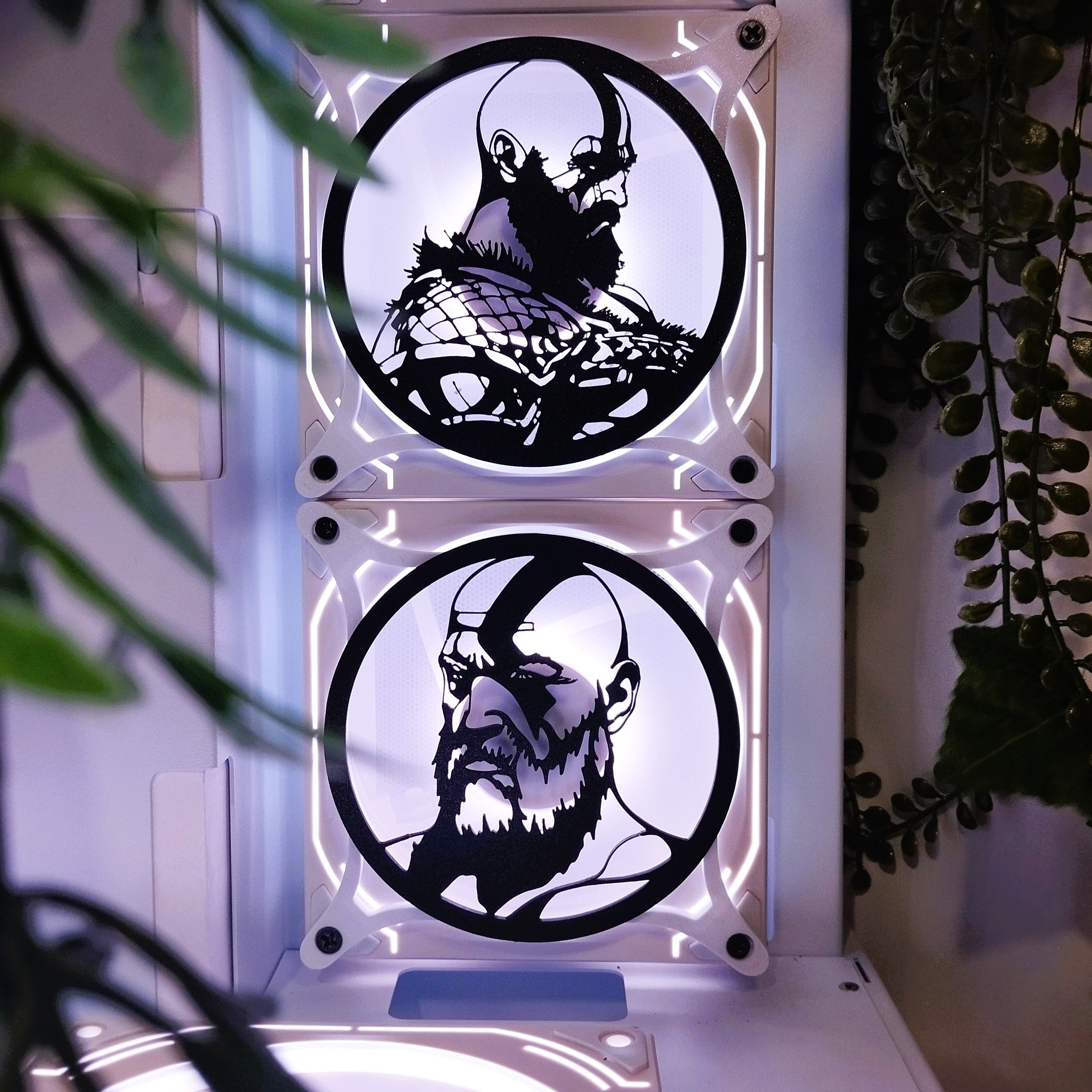 God Of War 120mm Fan Cover – Gaming PC Desktop Computer Case Accessory - Gaming PC