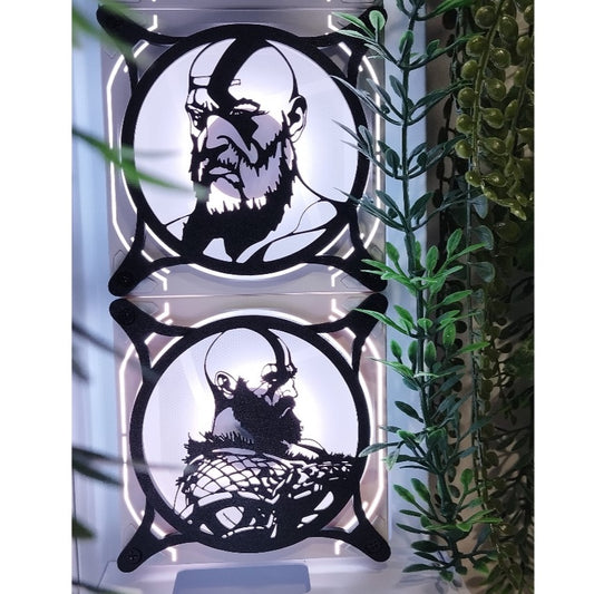 God Of War 120 mm Fan Kapağı – Oyuncu Pc Masaüstü Bilgisayar Kasa Aksesuarı - Gaming Pc