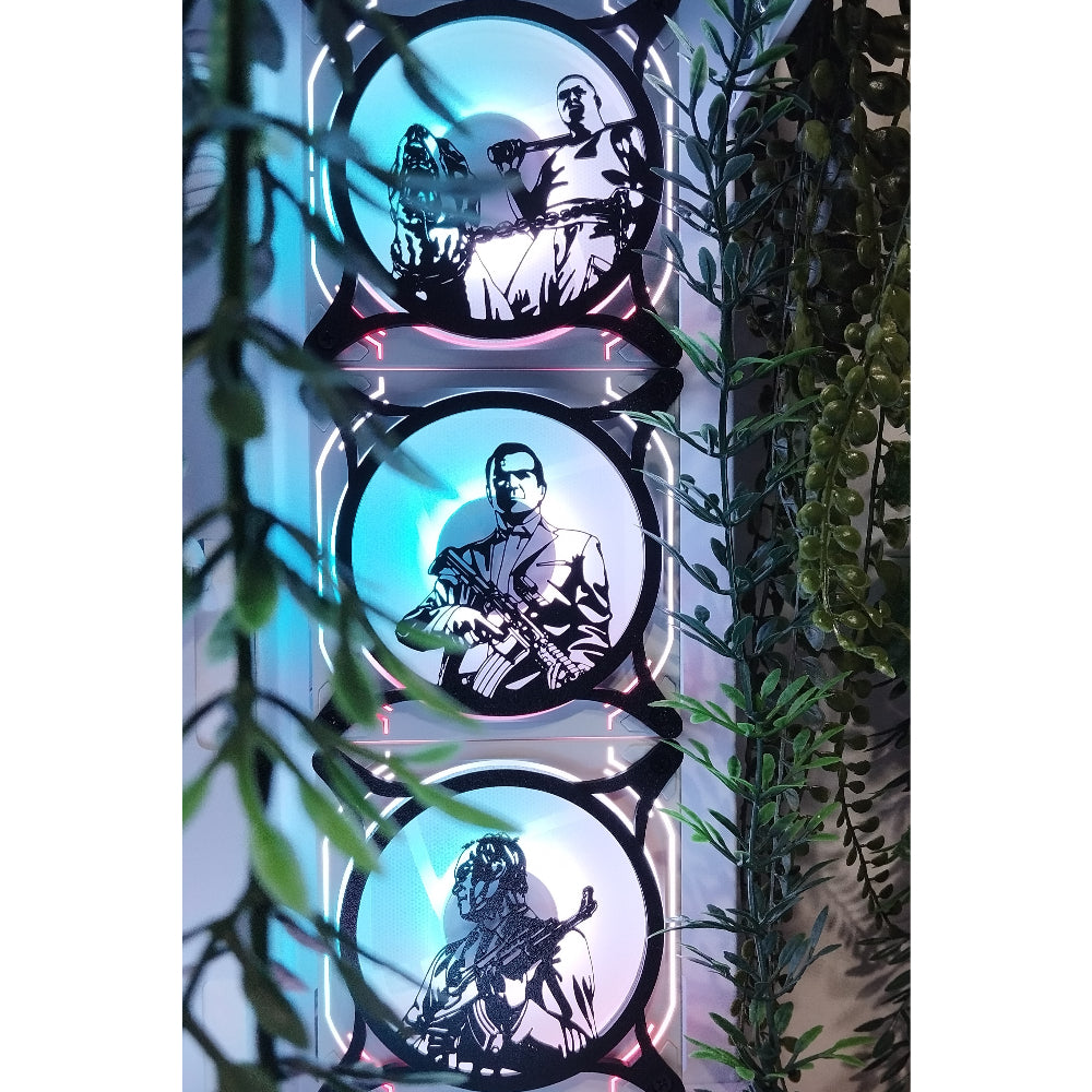 GTA 5 Trevor, Michael, Franklin 120 mm Fan Cover – Gaming PC Desktop Computer Case Accessory - Gaming PC