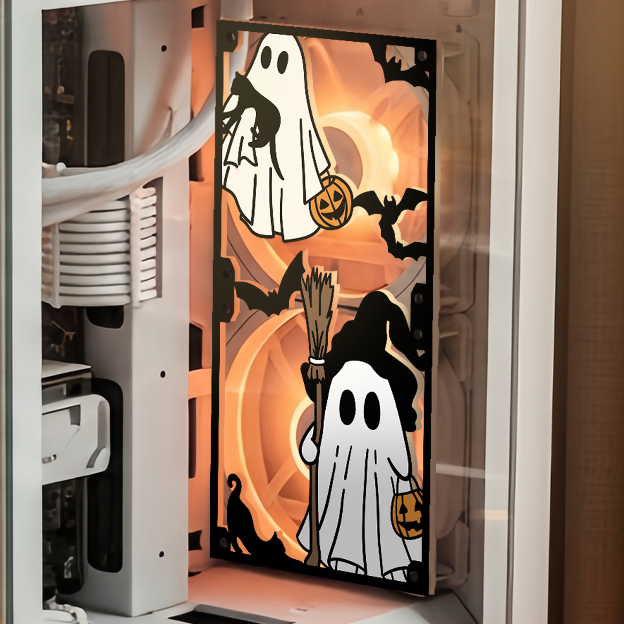 Hallowen Fan Kapağı 360, 240, 120mm – Oyuncu Pc Masaüstü Bilgisayar Kasa Aksesuarı - Gaming Pc