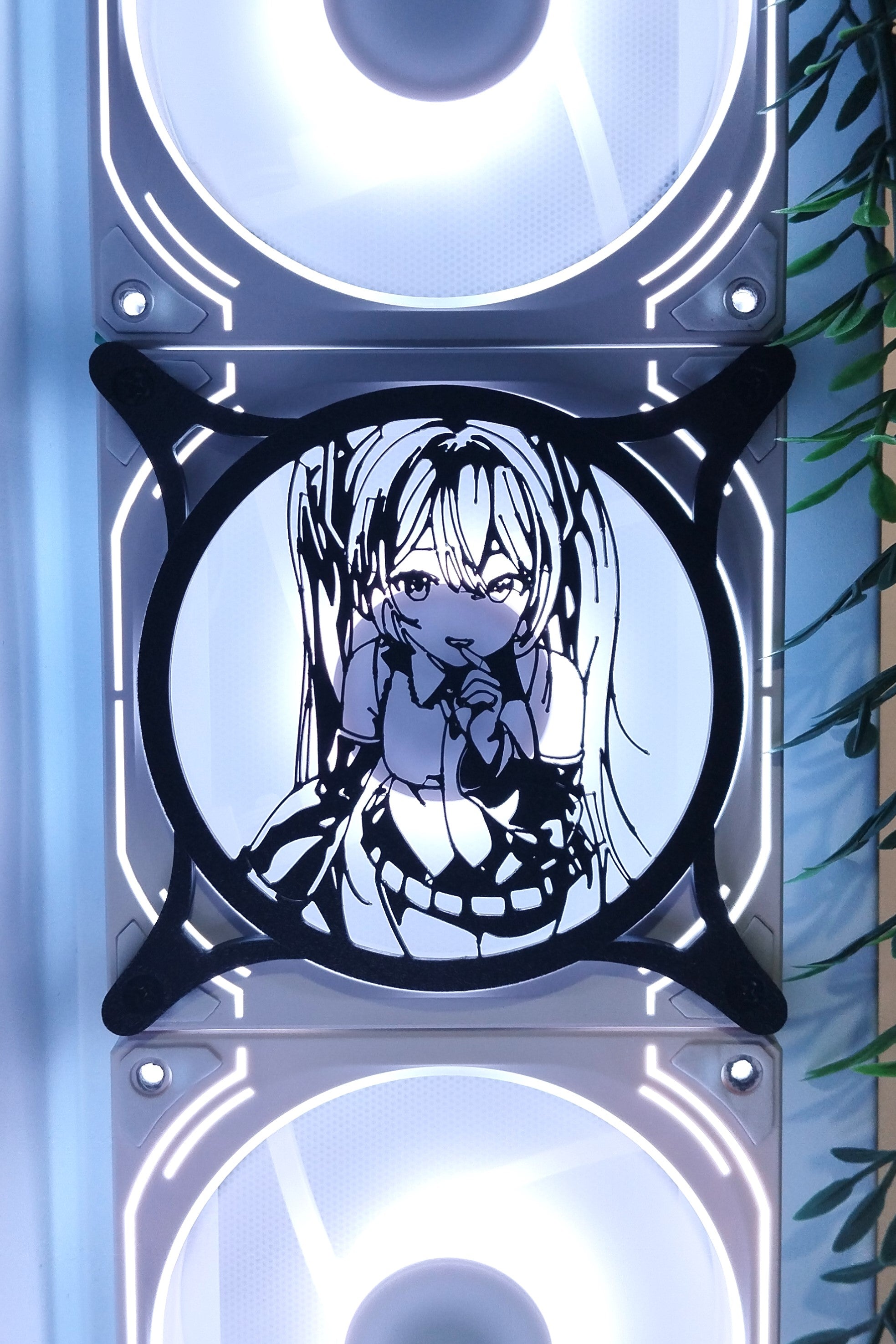 Hatsune Miku 240, 120 mm – Oyuncu Pc Masaüstü Bilgisayar Kasa Aksesuarı - Gaming Pc