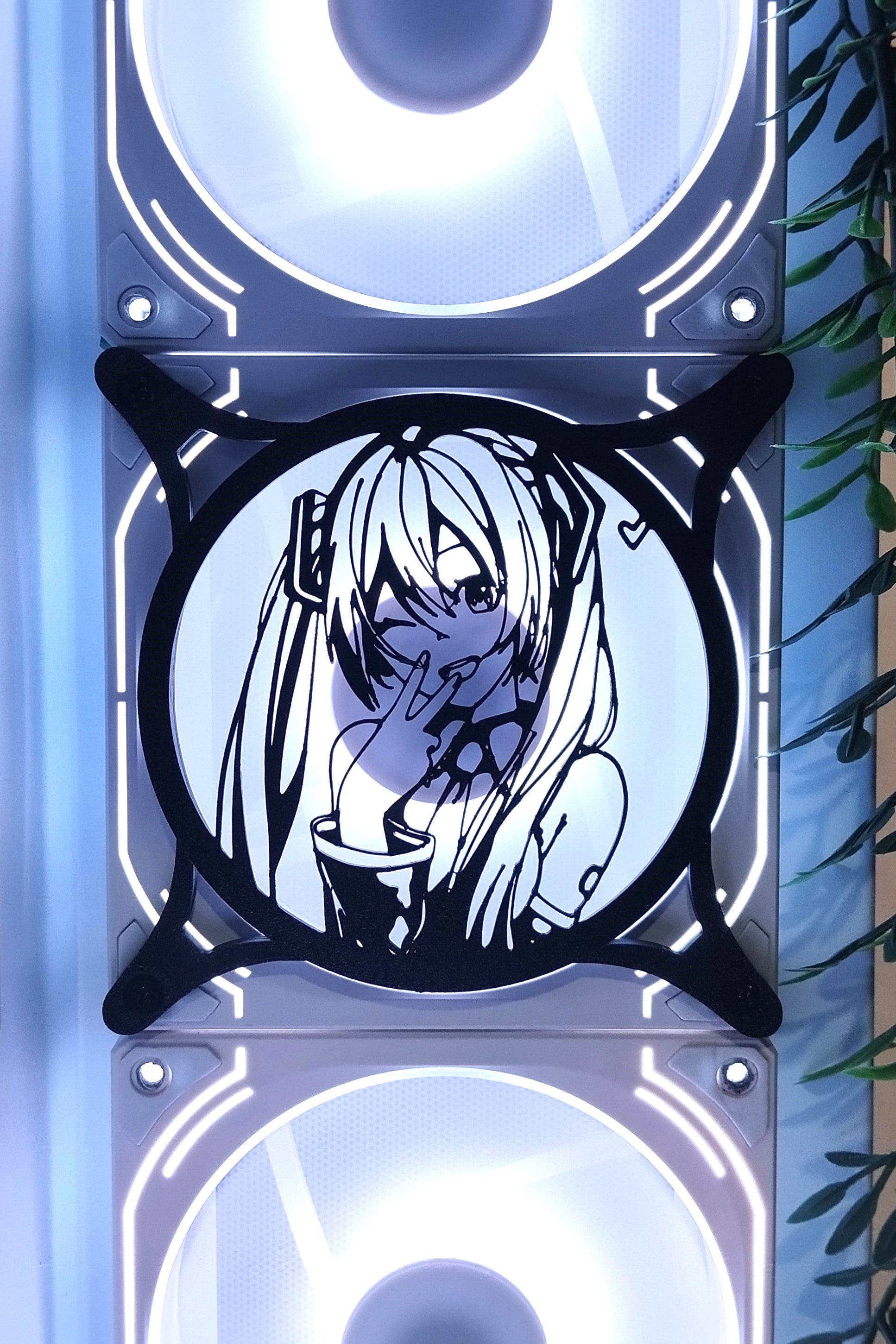 Hatsune Miku 240, 120 mm – Oyuncu Pc Masaüstü Bilgisayar Kasa Aksesuarı - Gaming Pc