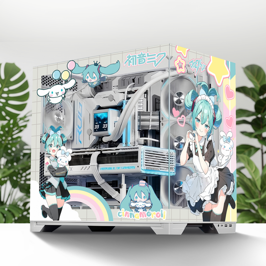 Hatsune Miku PC Kasa Sticker | Gaming PC İçin Özel Kasa Kaplaması | Bilgisayar Kasası İçin