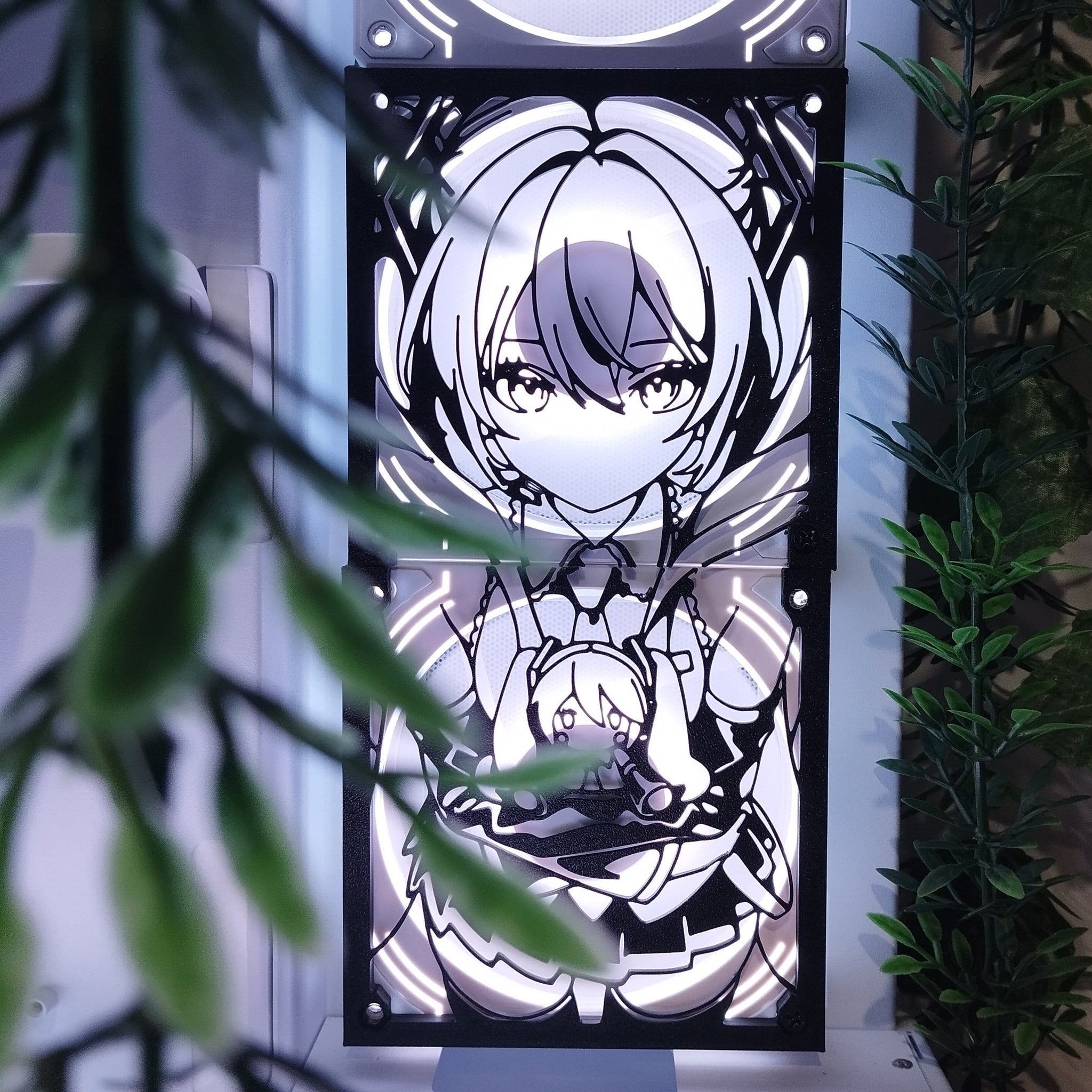 Hatsune Miku 240, 120 mm – Oyuncu Pc Masaüstü Bilgisayar Kasa Aksesuarı - Gaming Pc