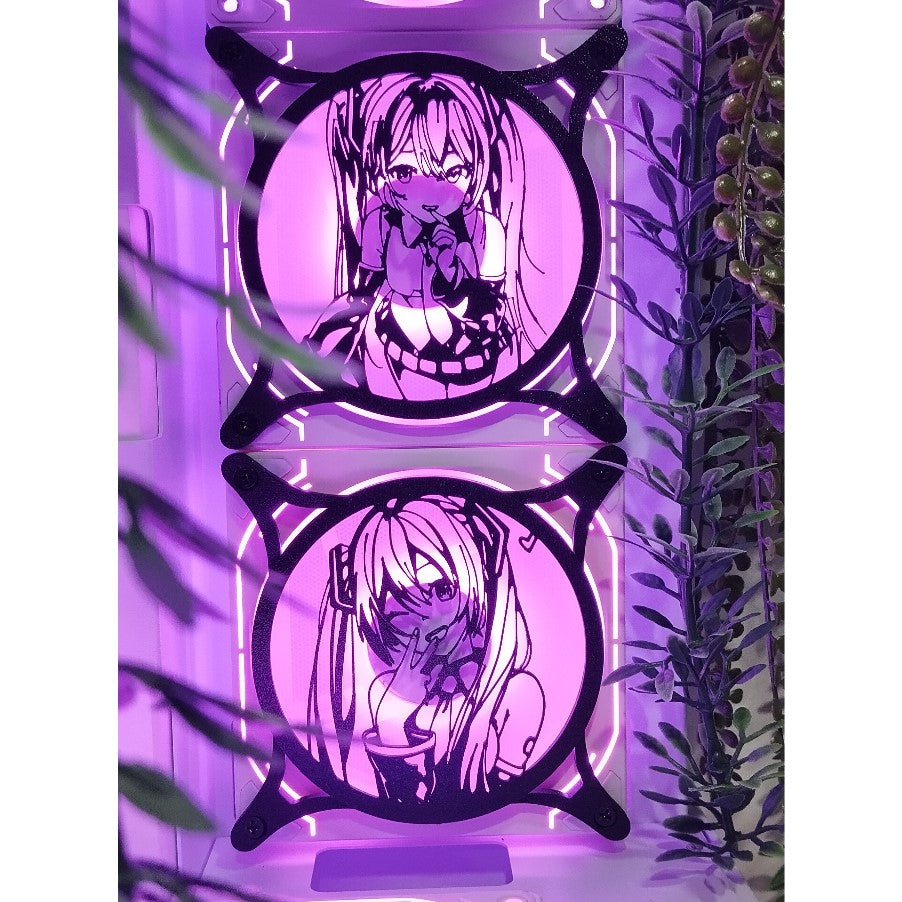 Hatsune Miku 240, 120 mm – Oyuncu Pc Masaüstü Bilgisayar Kasa Aksesuarı - Gaming Pc