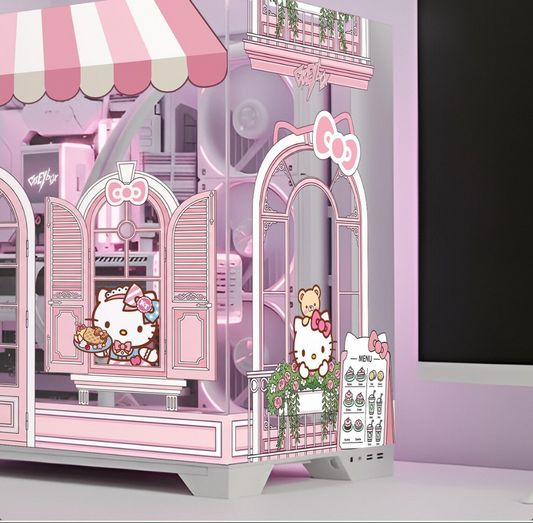 Hello Kitty PC Kasa Sticker | Gaming PC İçin Özel Kasa Kaplaması | Bilgisayar Kasası İçin