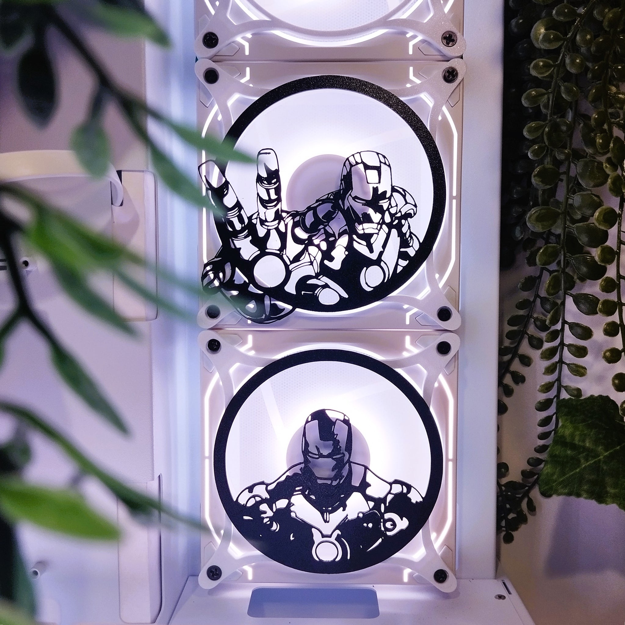 İronman 120 mm Fan Kapağı – Oyuncu Pc Masaüstü Bilgisayar Kasa Aksesuarı - Gaming Pc