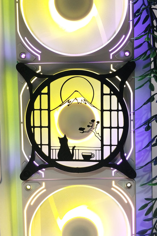 Japon Teması 120 mm Fan Kapağı – Oyuncu Pc Masaüstü Bilgisayar Kasa Aksesuarı - Gaming Pc