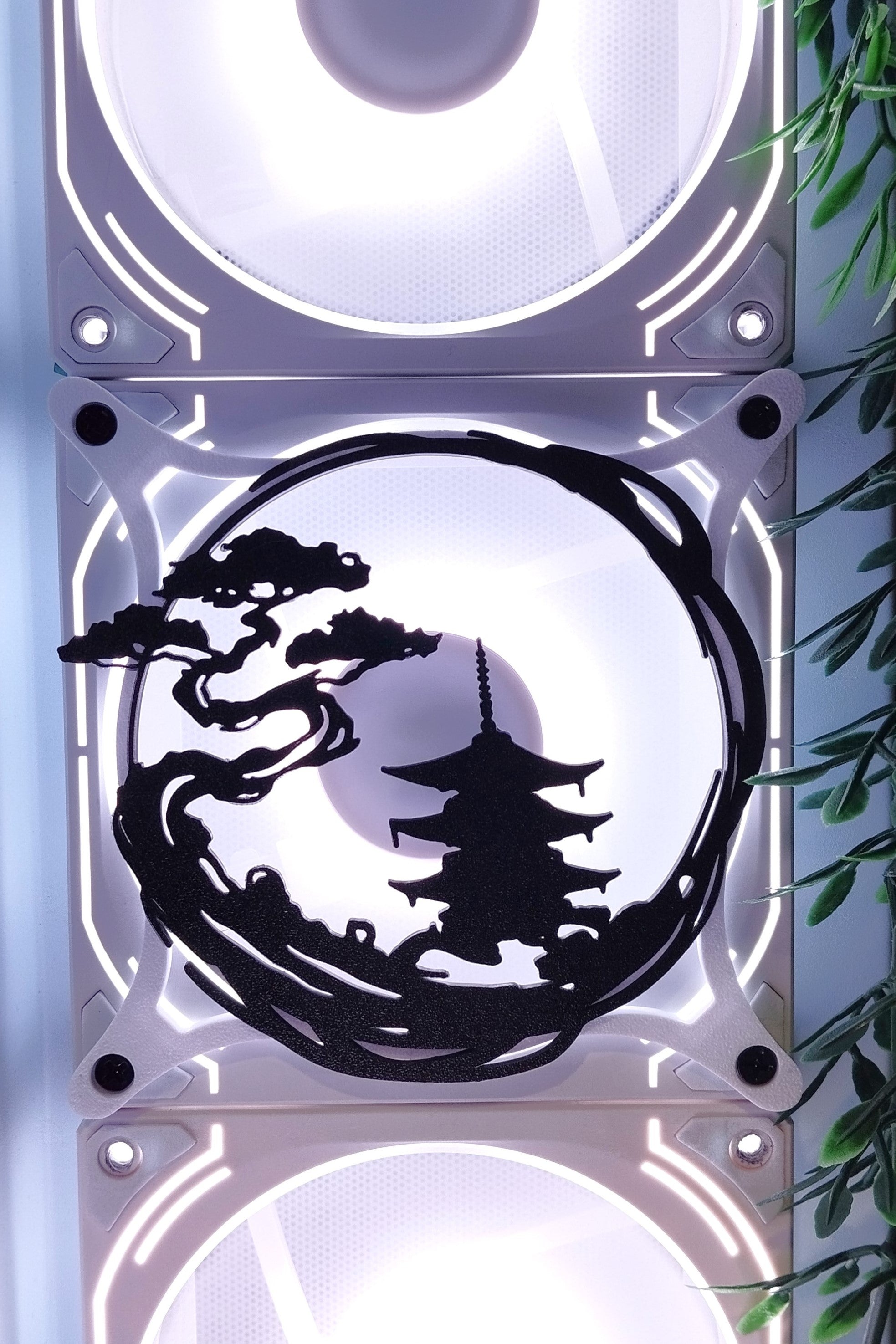 Japanese Theme 120mm Fan Cover – Gaming PC Desktop Computer Case Accessory - Gaming PC