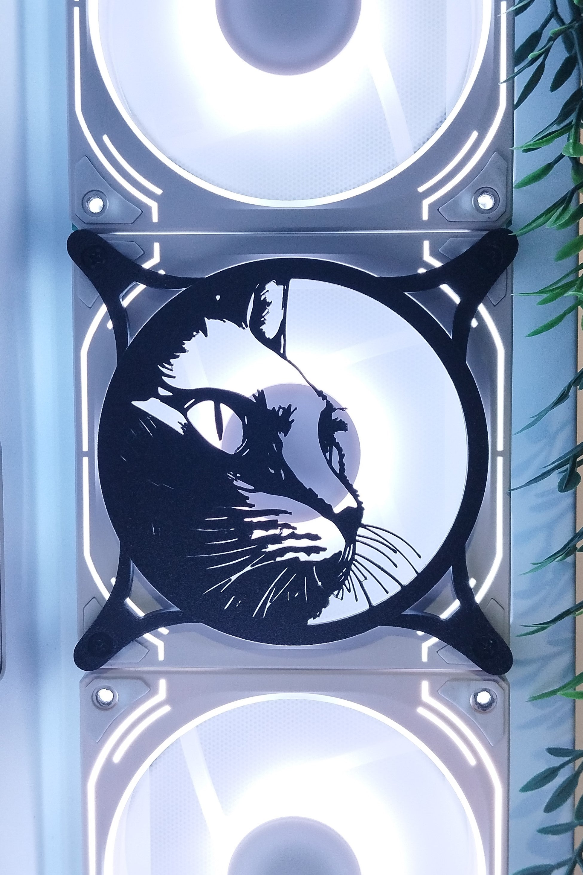 Kedi 120 mm Fan Kapağı – Oyuncu Pc Masaüstü Bilgisayar Kasa Aksesuarı - Gaming Pc