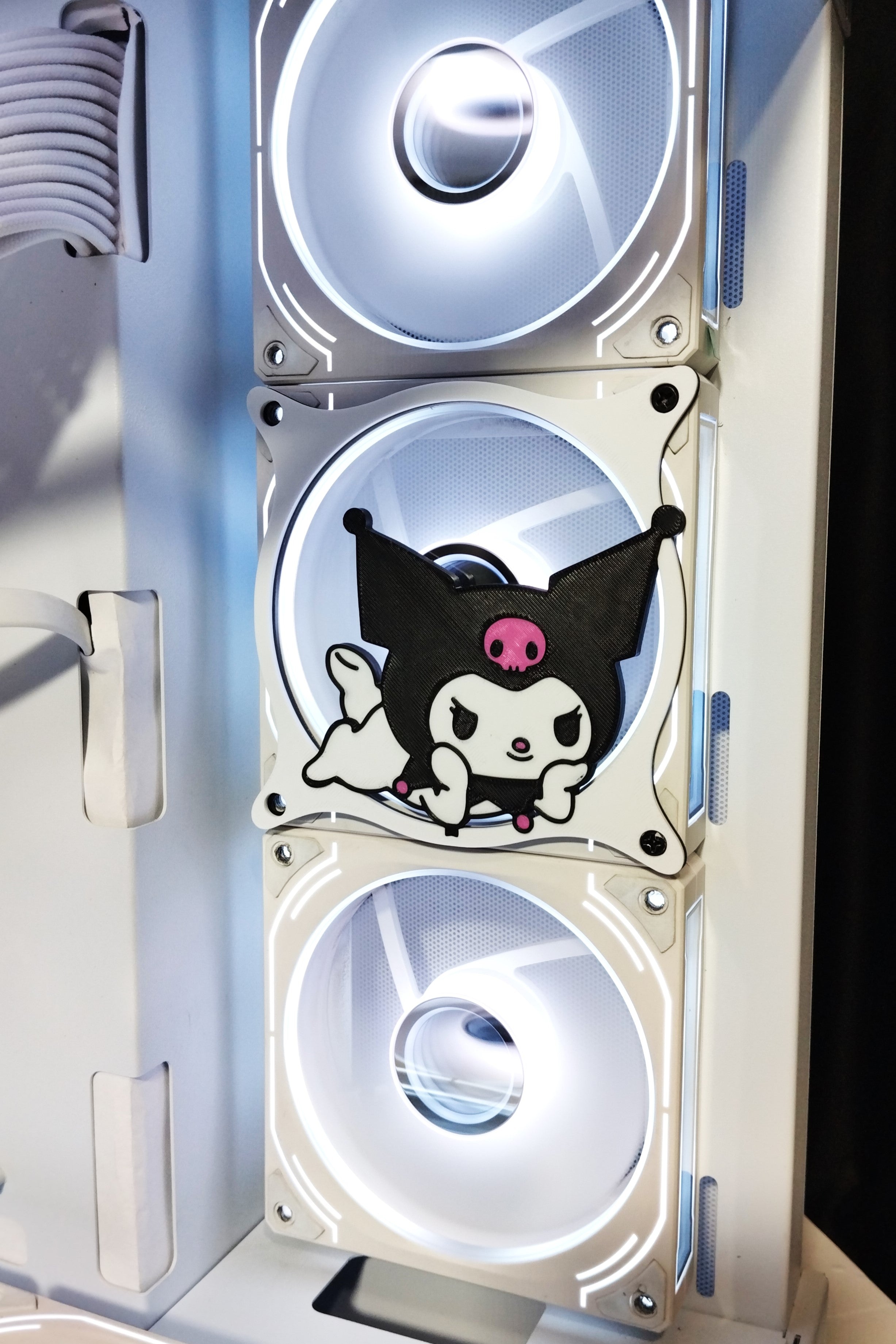 Kuromi Fan Cover 120 mm – Gaming PC Desktop Computer Case Accessory - Gaming PC