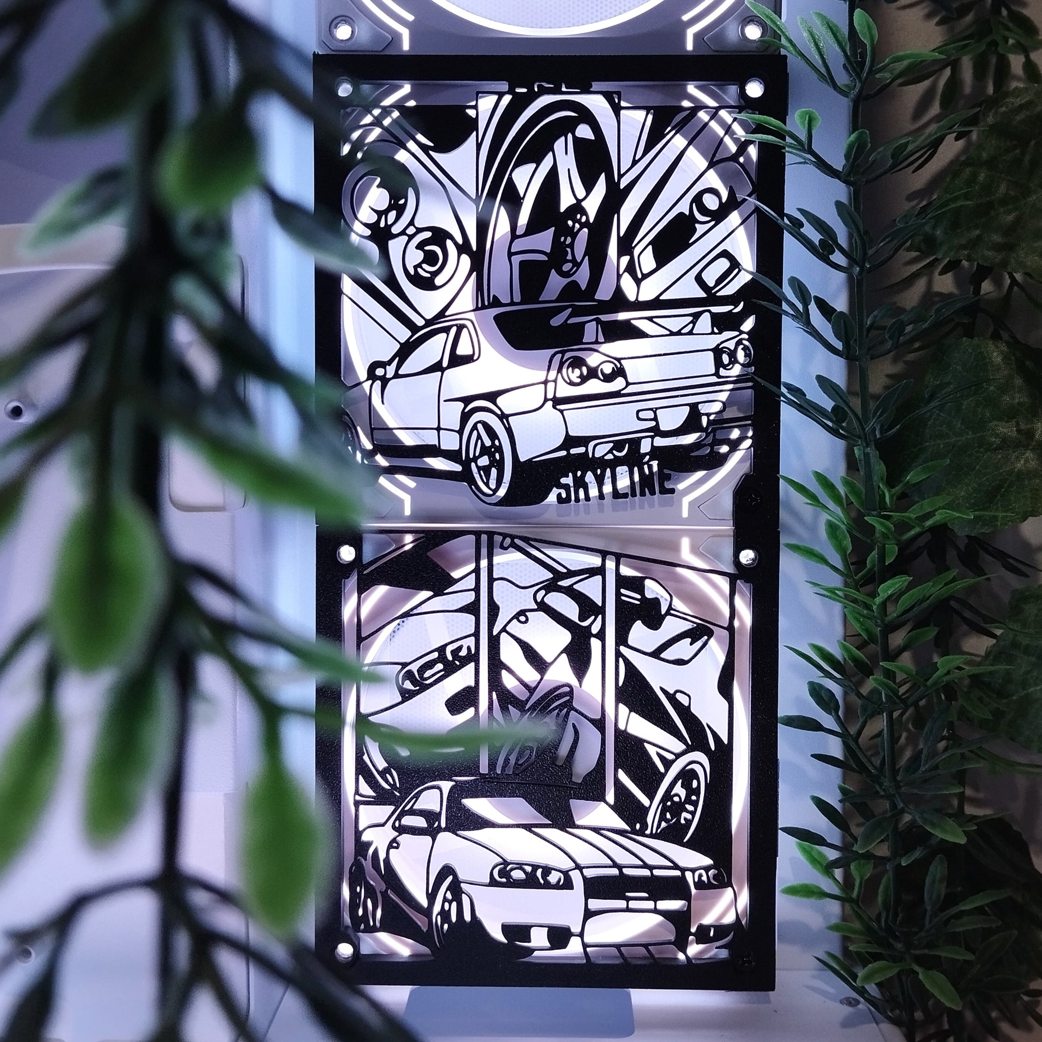 Gtr R34, Fan Kapağı 240, 120 mm – Oyuncu Pc Masaüstü Bilgisayar Kasa Aksesuarı - Gaming Pc