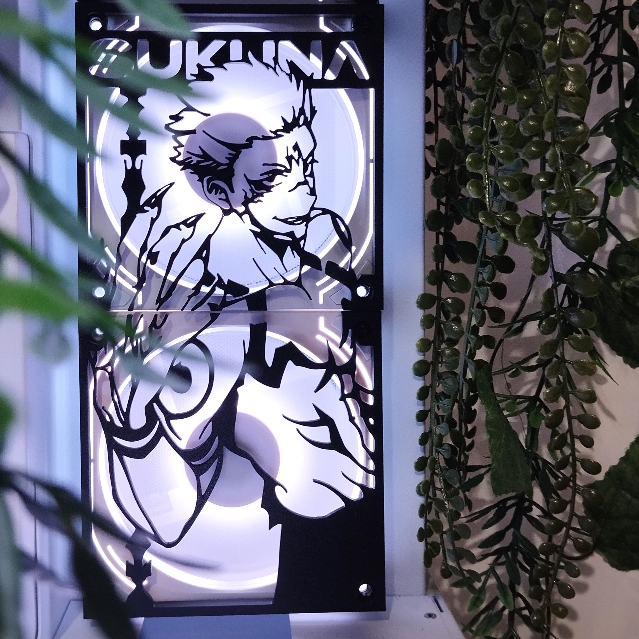 Jujutsu Kaisen Sukuna 240, 120mm Fan Cover – Gaming PC Desktop Computer Case Accessory - Gaming PC