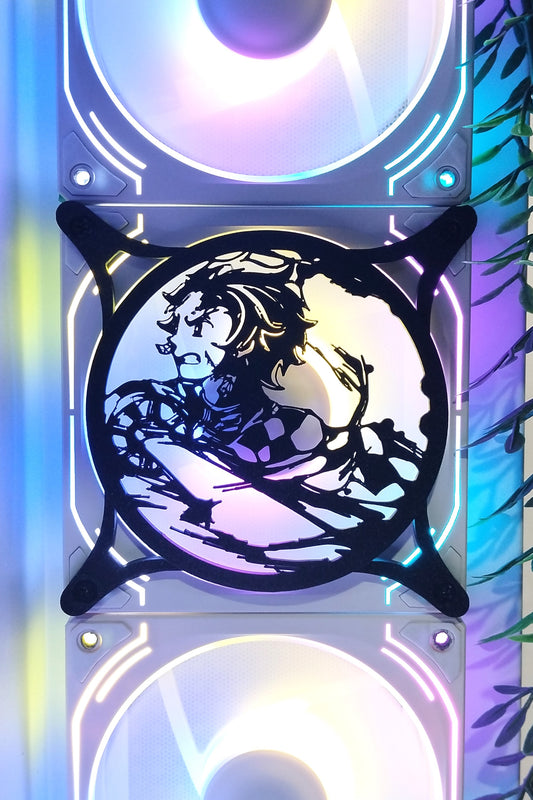 Demon Slayer 120mm Fan Kapağı – Oyuncu Pc Masaüstü Bilgisayar Kasa Aksesuarı - Gaming Pc