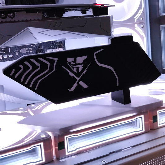 V for Vendetta Ayarlanabilir Ekran Kartı Tutucu | Gpu Holder |Ekran Kartı Destek Aparatı