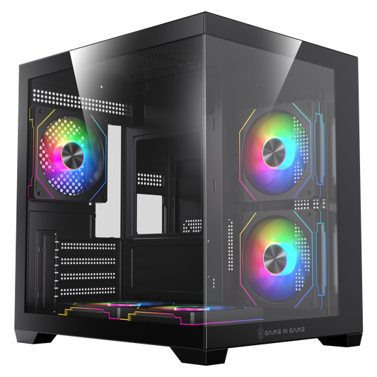 Game İn Game Cool Siyah 5x12cm Argb Fanlı M.atx Akvaryum Kasa