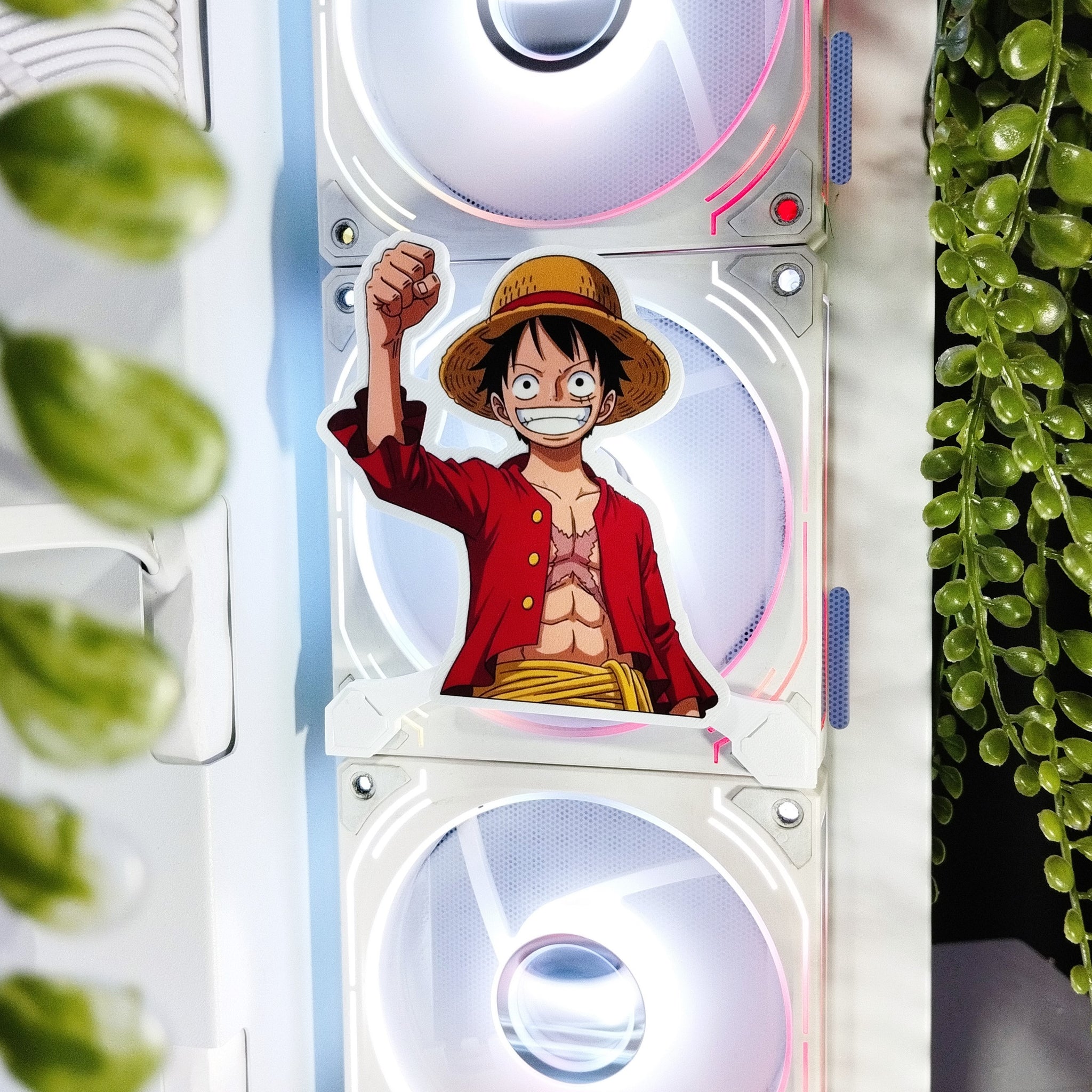 One Piece Mıknatıslı Fan Kapağı – Oyuncu Pc Masaüstü Bilgisayar Kasa Aksesuarı - Gaming Pc