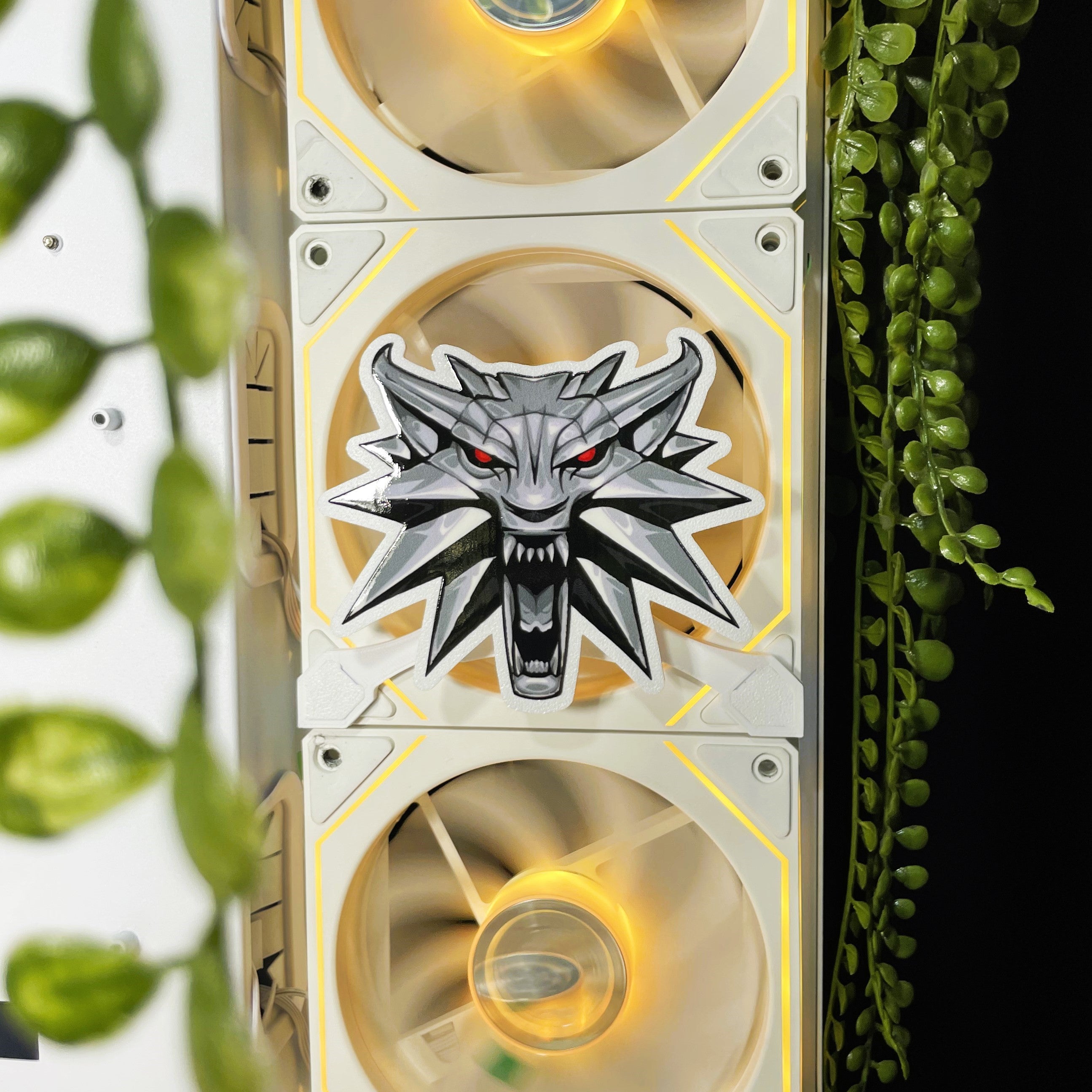 Witcher Mıknatıslı Fan Kapağı – Oyuncu Pc Masaüstü Bilgisayar Kasa Aksesuarı - Gaming Pc