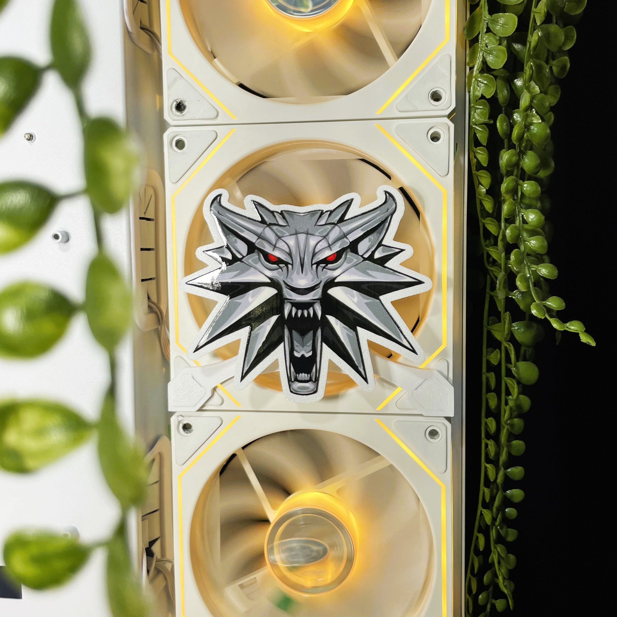 Witcher Mıknatıslı Fan Kapağı – Oyuncu Pc Masaüstü Bilgisayar Kasa Aksesuarı - Gaming Pc