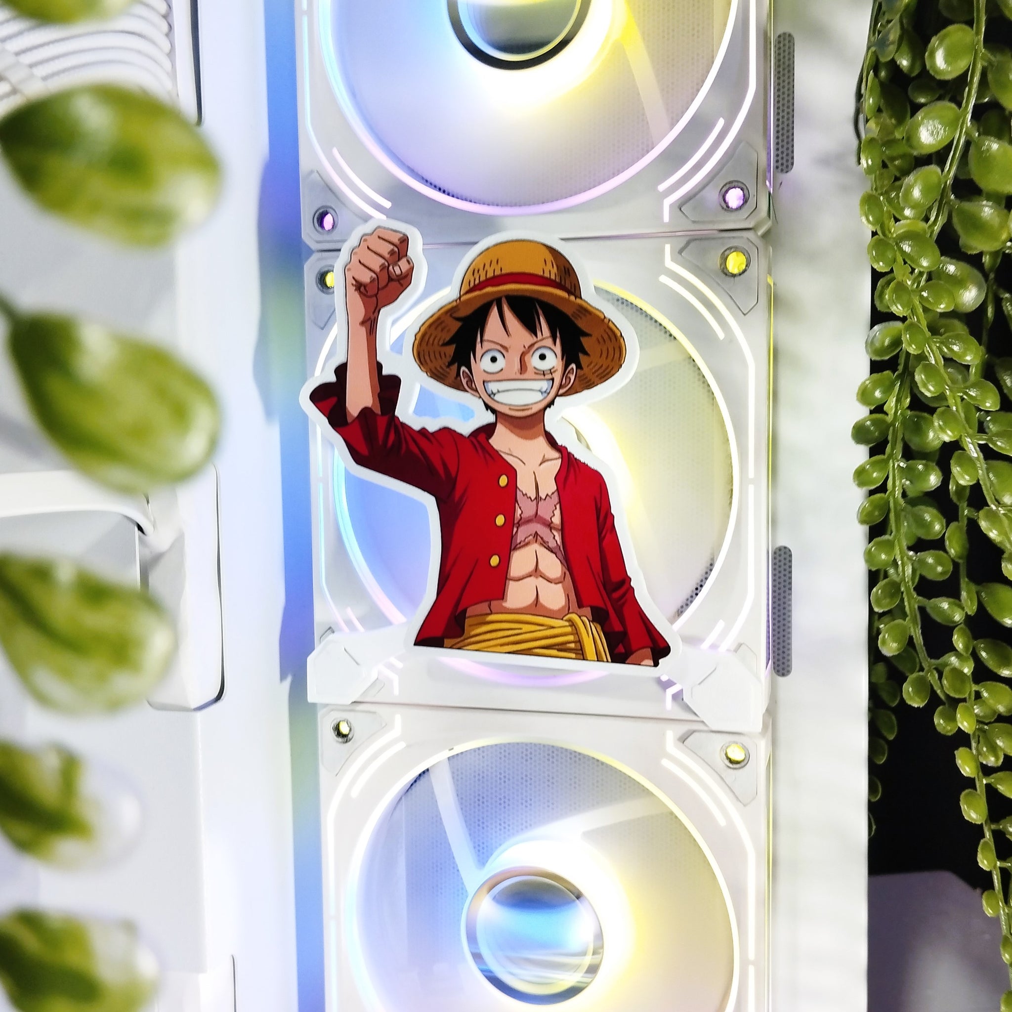 One Piece Mıknatıslı Fan Kapağı – Oyuncu Pc Masaüstü Bilgisayar Kasa Aksesuarı - Gaming Pc