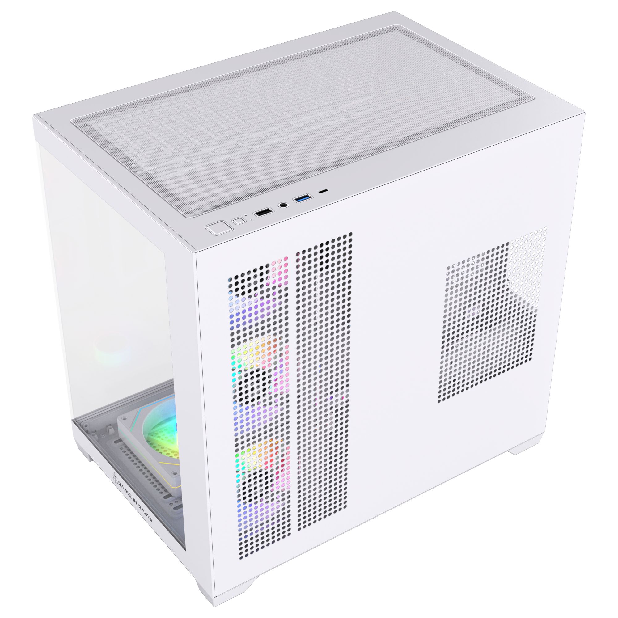 Game in Game Dream Beyaz 7x12cm Argb Fanlı Akvaryum Kasa