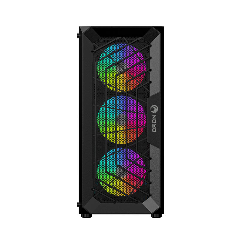 Zoko Chiko 4x12 CM ARGB Fan Mesh Panel Temper Camlı Gaming Kasa