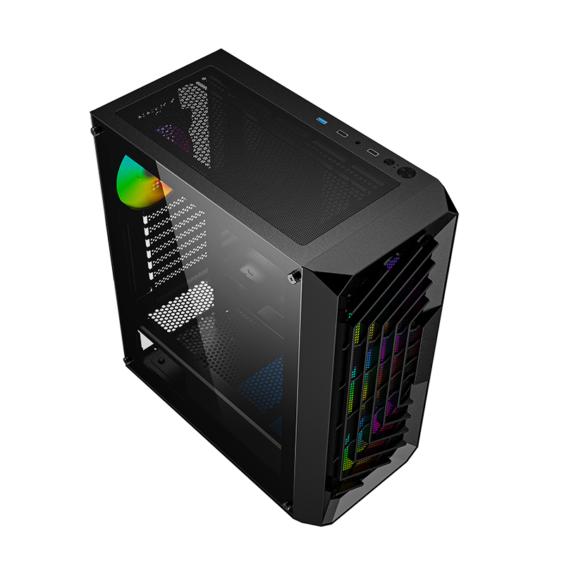Zoko Chiko 4x12 CM ARGB Fan Mesh Panel Temper Camlı Gaming Kasa