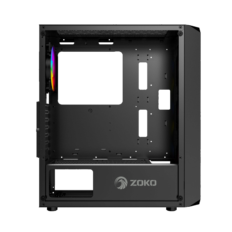 Zoko Chiko 4x12 CM ARGB Fan Mesh Panel Temper Camlı Gaming Kasa