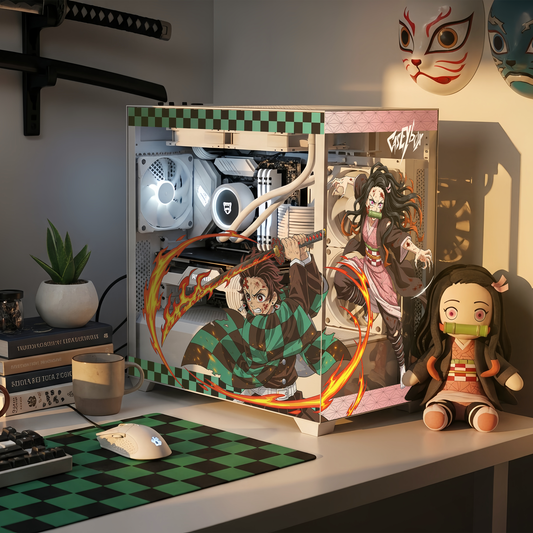 Demon Slayer PC Kasa Sticker | Gaming PC İçin Özel Kasa Kaplaması | Bilgisayar Kasası İçin