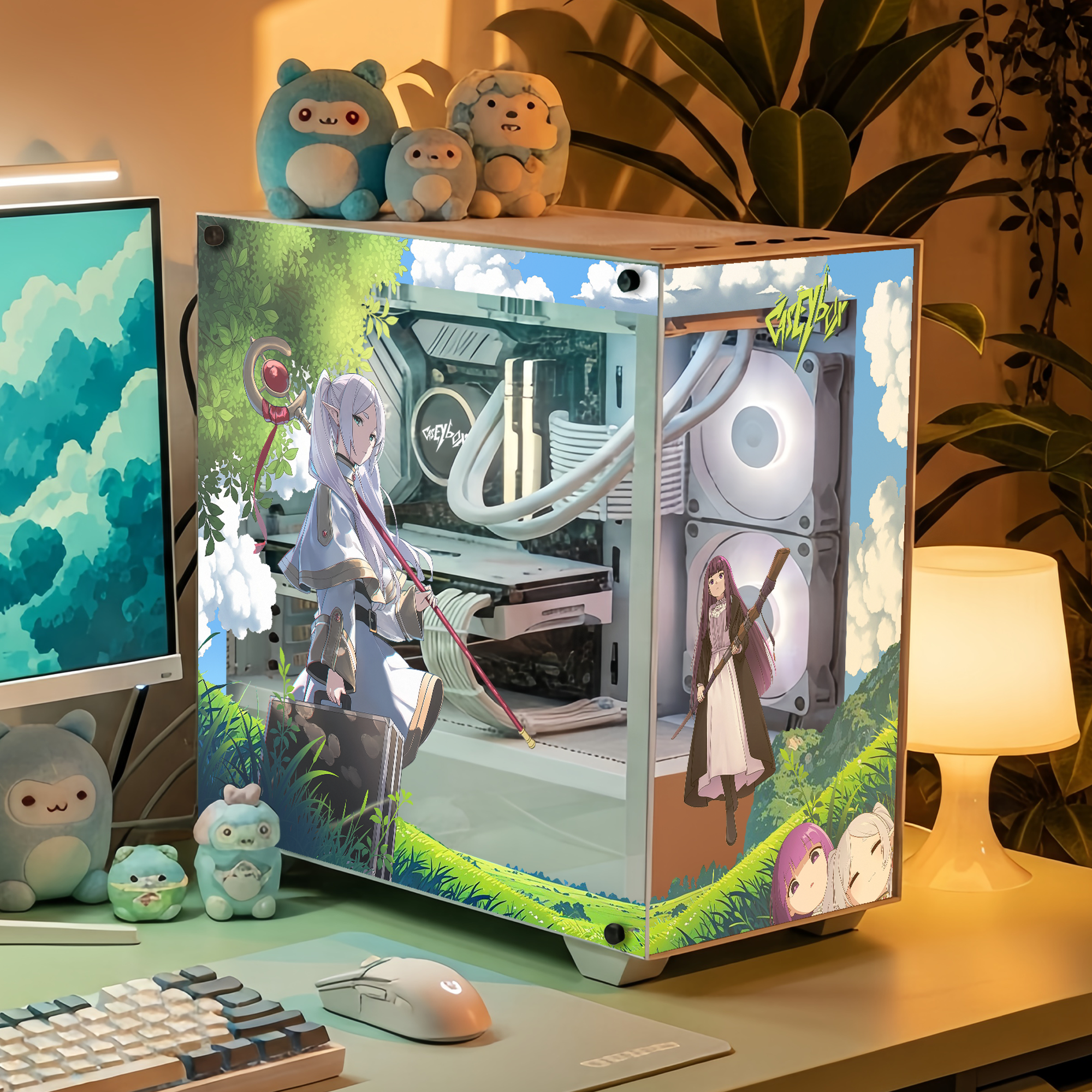 Frieren PC Kasa Sticker | Gaming PC İçin Özel Kasa Kaplaması | Bilgisayar Kasası İçin