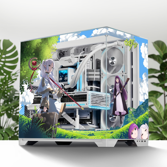 Frieren PC Kasa Sticker | Gaming PC İçin Özel Kasa Kaplaması | Bilgisayar Kasası İçin