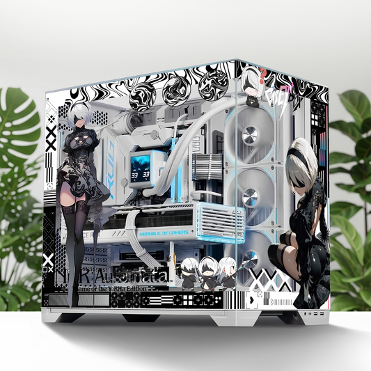 Nier: Automata PC Kasa Sticker | Gaming PC İçin Özel Kasa Kaplaması | Bilgisayar Kasası İçin