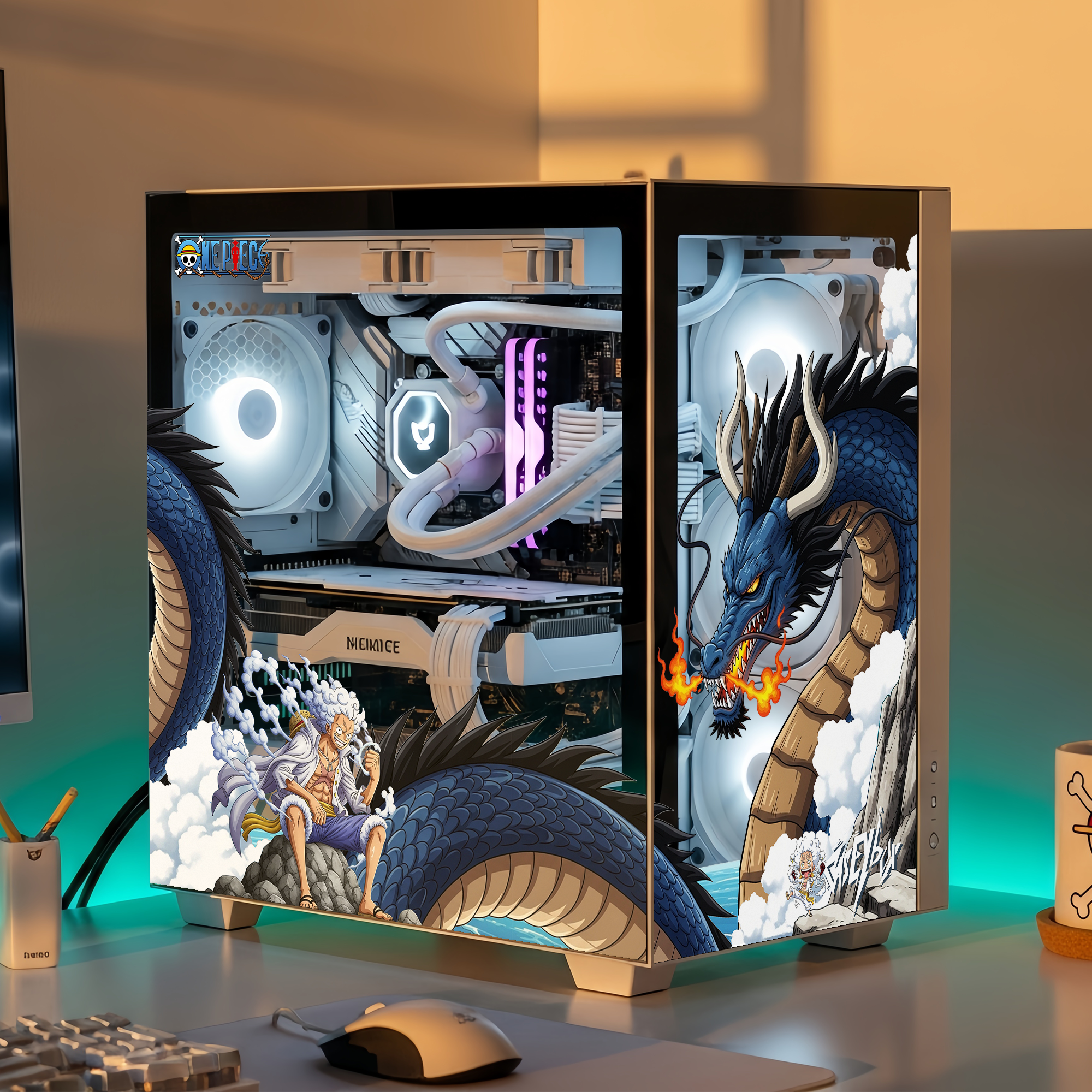 One Piece PC Kasa Sticker | Gaming PC İçin Özel Kasa Kaplaması | Bilgisayar Kasası İçin