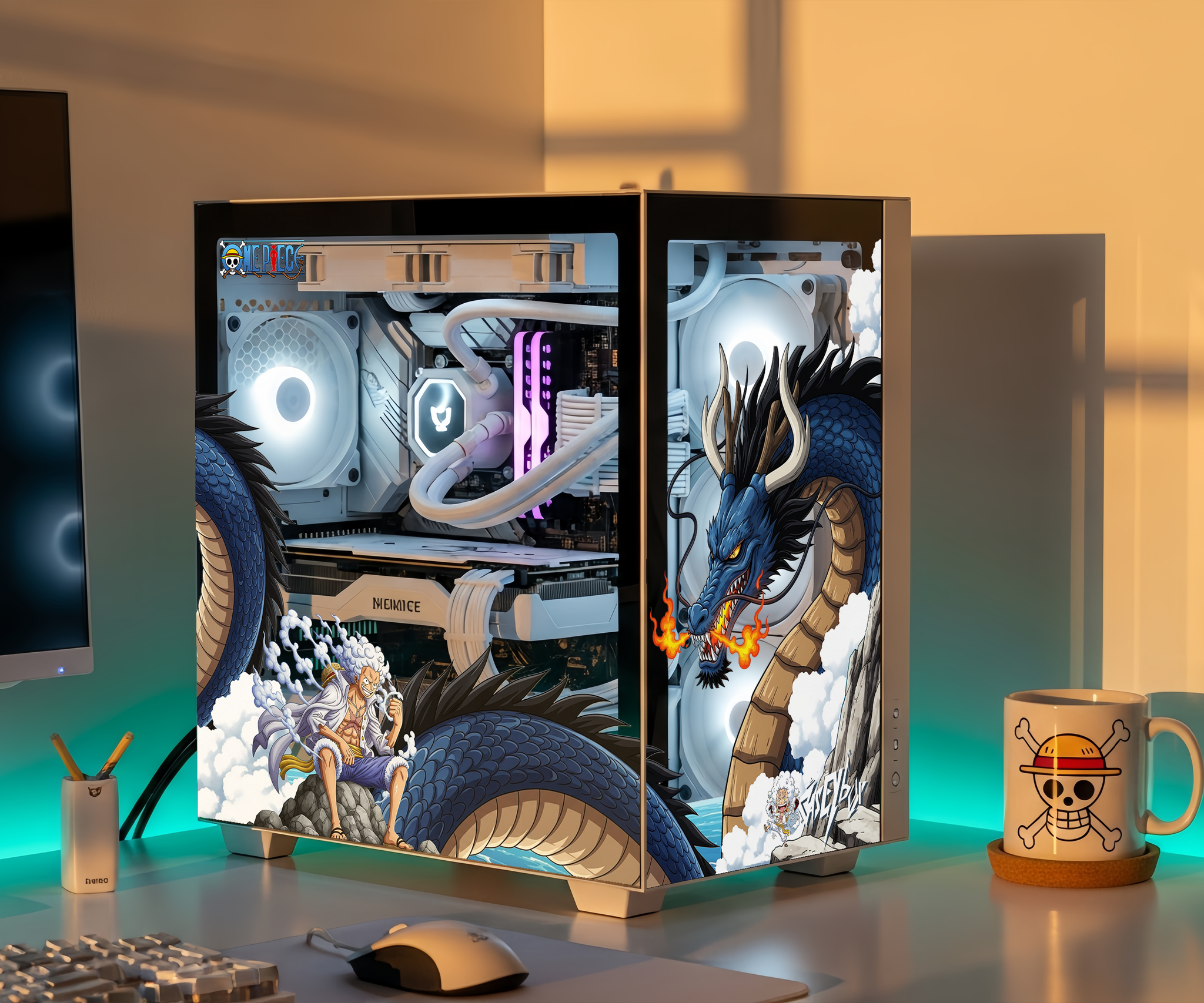 One Piece PC Kasa Sticker | Gaming PC İçin Özel Kasa Kaplaması | Bilgisayar Kasası İçin