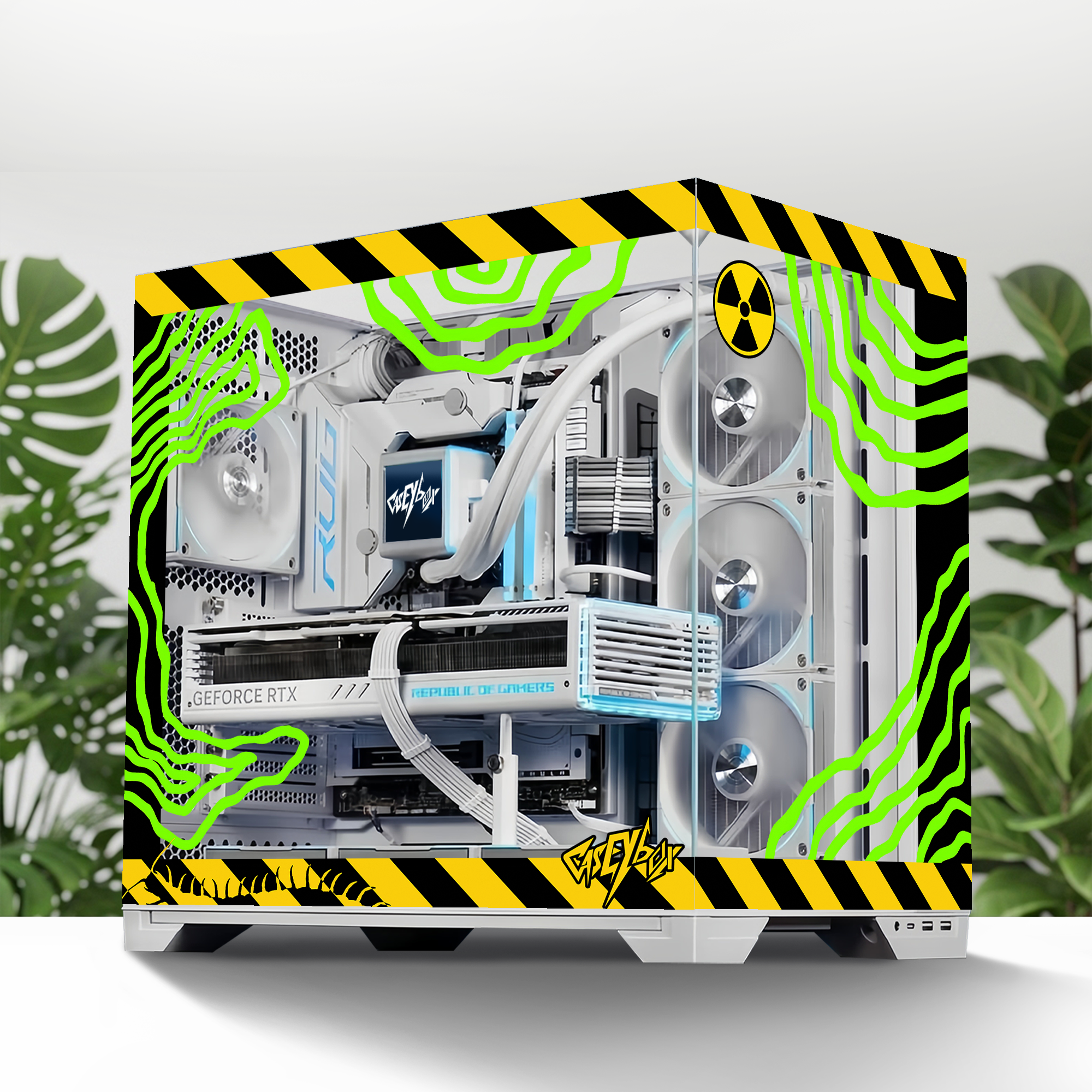 Radio Active Temalı PC Kasa Sticker | Gaming PC İçin Özel Kasa Kaplaması | Bilgisayar Kasası İçin