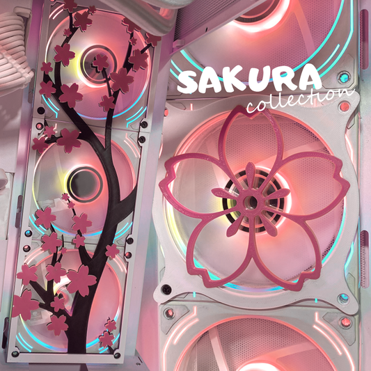 Sakura Fan Kapağı 360, 240, 120mm – Oyuncu Pc Masaüstü Bilgisayar Kasa Aksesuarı - Gaming Pc