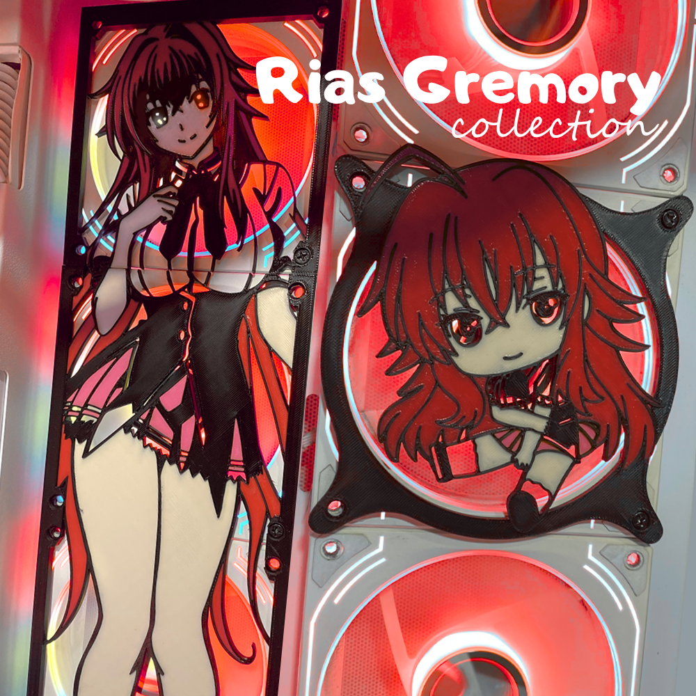 Rias Gremory Fan Kapağı 360, 240, 120mm – Oyuncu Pc Masaüstü Bilgisayar Kasa Aksesuarı - Gaming Pc