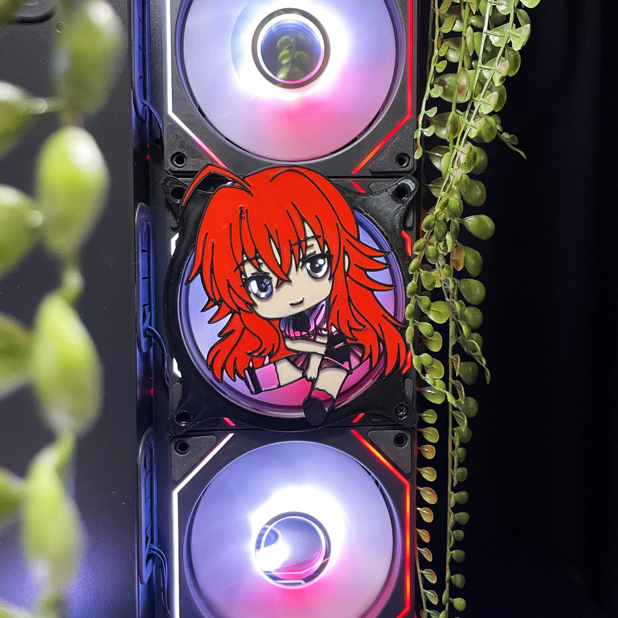 Rias Gremory Fan Kapağı 360, 240, 120mm – Oyuncu Pc Masaüstü Bilgisayar Kasa Aksesuarı - Gaming Pc