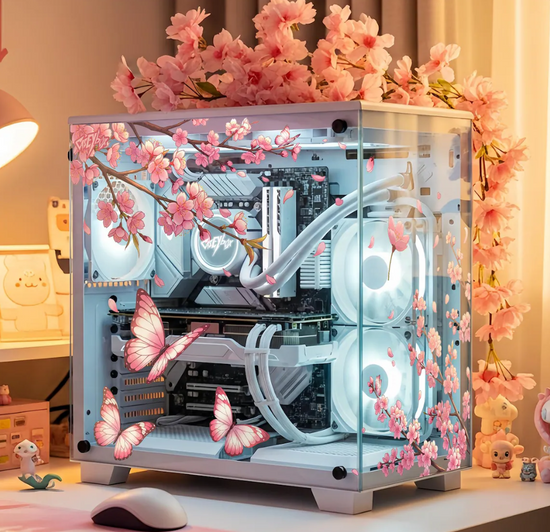 Sakura Tema PC Kasa Sticker | Gaming PC İçin Özel Kasa Kaplaması | Bil ...